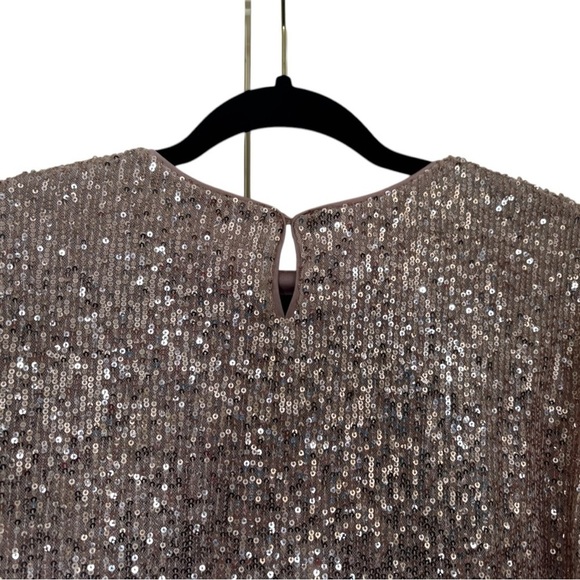 NWT H&M Rosegold Sequin Top Size Small (S) - Picture 5 of 9